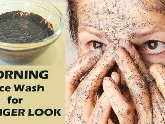 Morning face wash for younger look