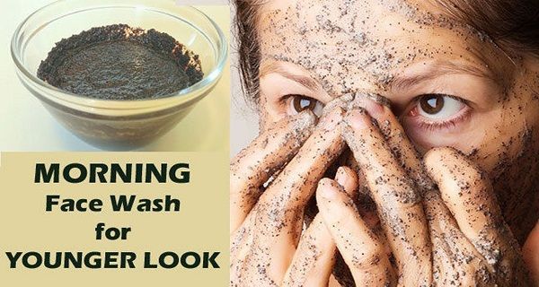 Morning face wash for younger look