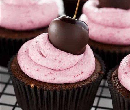 Chocolate Cherry Cupcakes