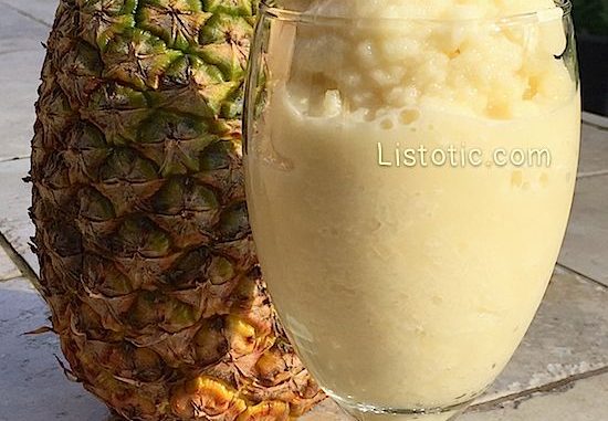 2 Ingredient Healthy Pineapple ' Soft Serve '