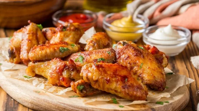 Baked Chicken Wings with Sauce